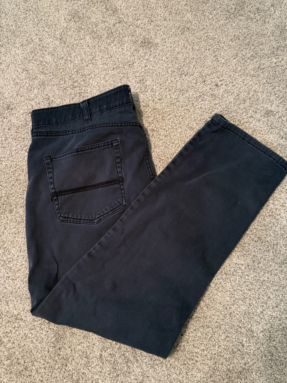 Men's Dark Navy Iron Co. Chino Pants - Classic Straight Cut